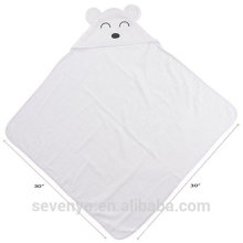 Ensemble de serviettes de bain antibactériennes et hypoallergéniques avec capuchon pour nouveau-nés et tout-petits en matière extra-douce 100% biologique